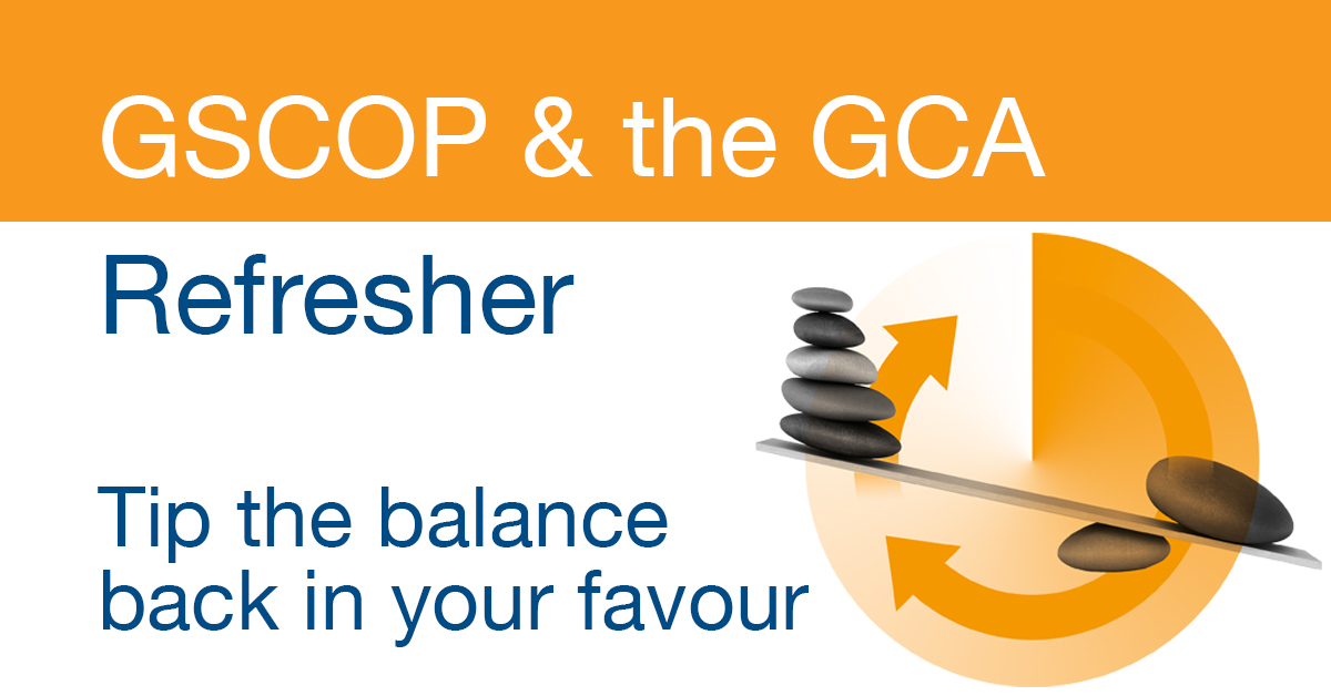 GSCOP and the GCA Refresher Course